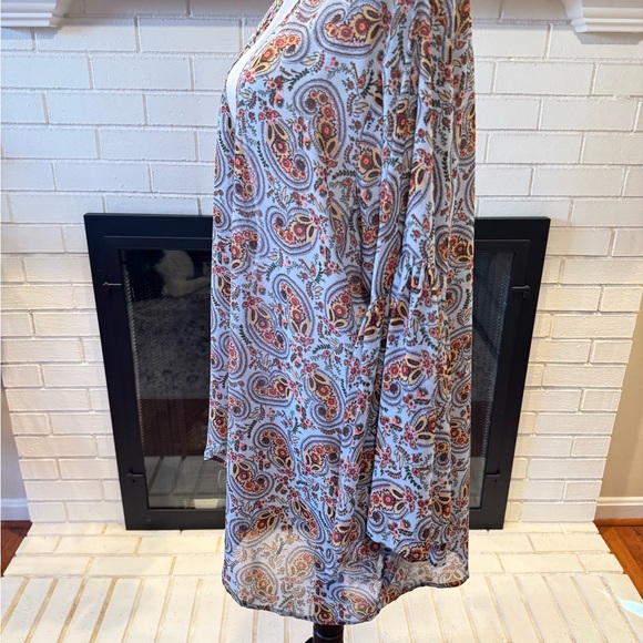 #9 Gorgeous Umgee Paisley Open Front Kimono Bell Sleeves Size S/M - Picture 4 of 7